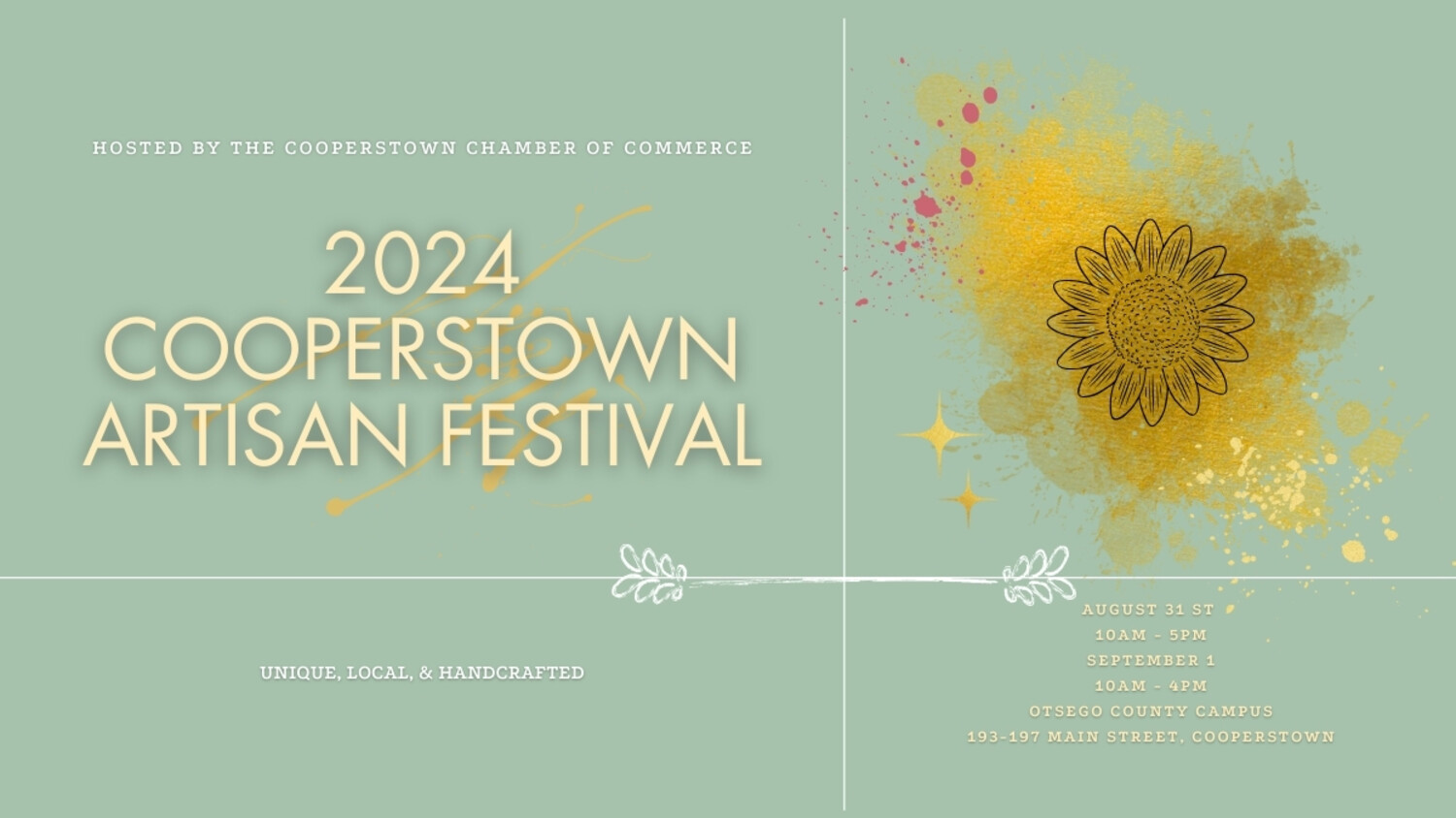 2024 Cooperstown Artisan Festival Catskill Country